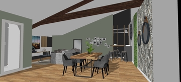 Modélisation et aménagement d'un appartement par un architecte d'intérieur à Nîmes