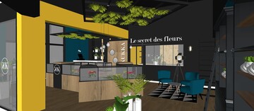 Agencement intérieur d'un magasin