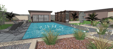 Plan projet piscine Nîmes 